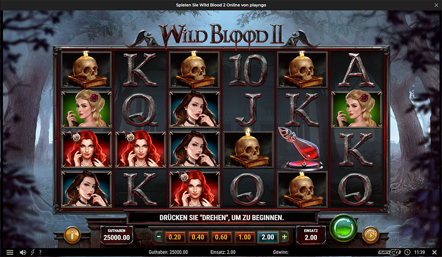 Der neue Spielautomat Wild Blood 2 von Play’n GO